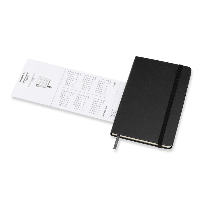 Moleskine Weekly Planner Vertical Svart hard pocket 2021