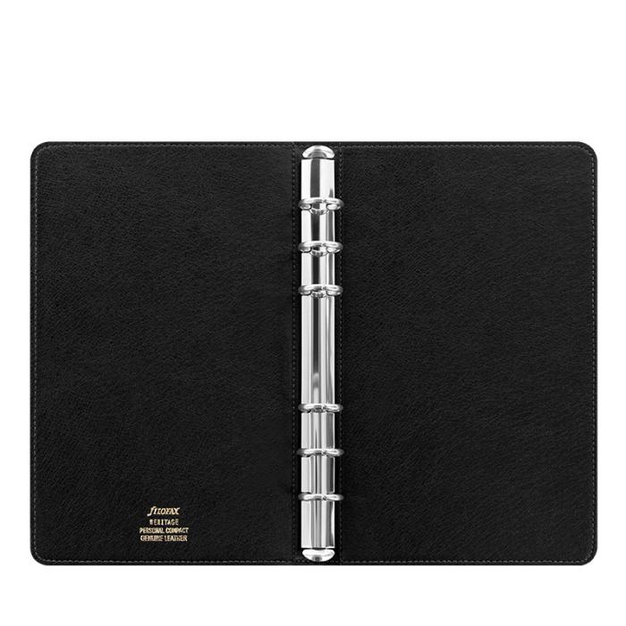 Filofax Heritage personal slim Svart 