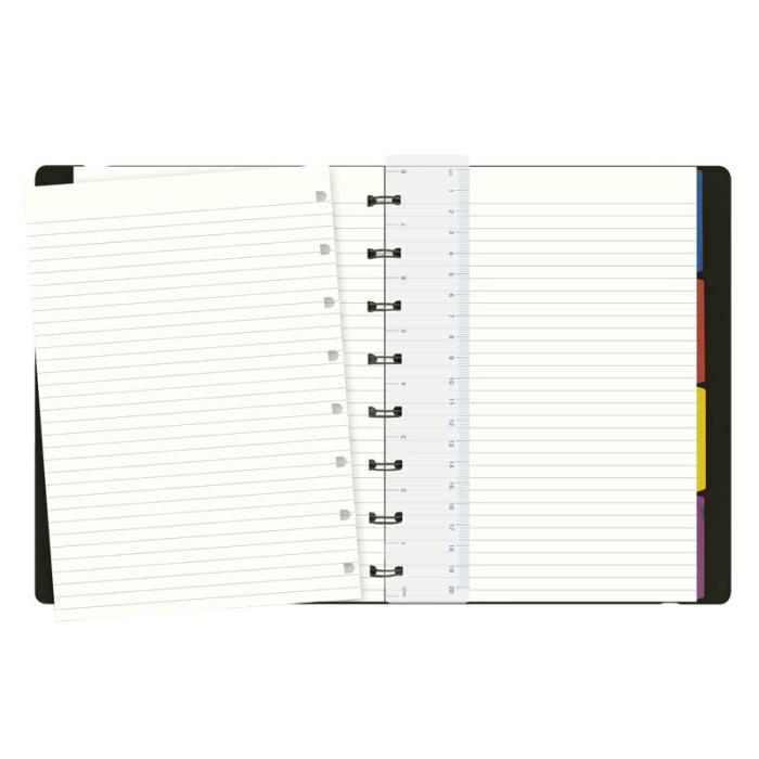 Filofax Notebook svart linjerad