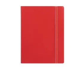 Filofax Notebook röd linjerad