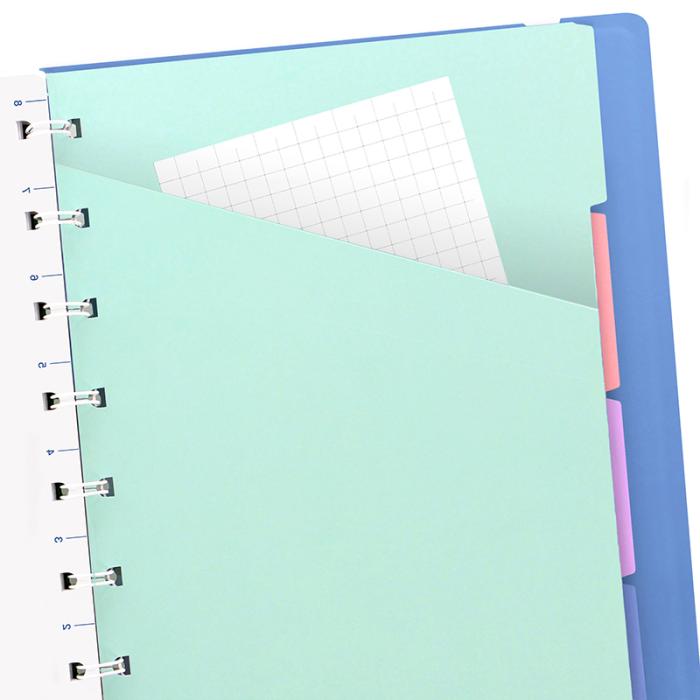 Filofax A5 Classic Notebook Linjerad Vista Blue