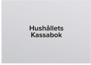 Hushållets kassabok - A4 - 297x210mm