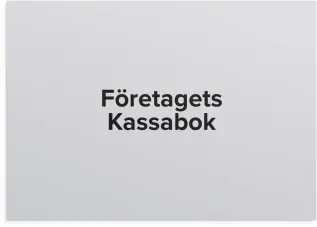 Företagets kassabok - A4 - 297x210mm