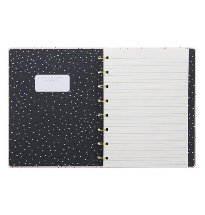 Filofax Notebook A5 Confetti Charcoal