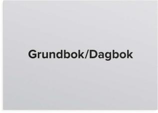 Grunddagbok/ Dagbok A4 liggande 