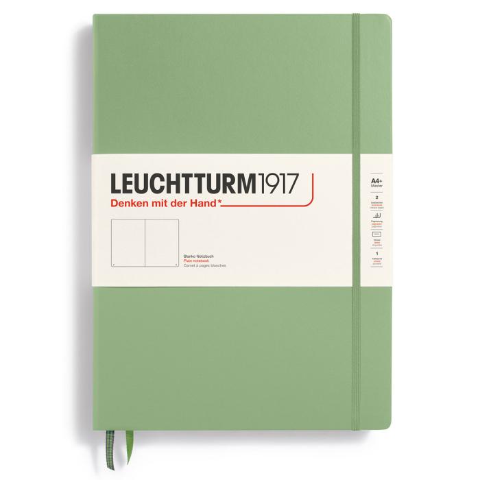 Leuchtturm Notebook A4+ hard Sage olinjerad