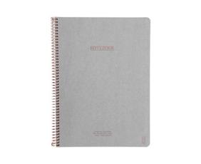 Premium Notebook A4 rutad Grey