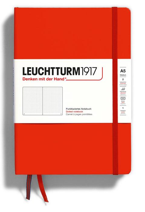 Leuchtturm Notebook A5 hard 251s Fox Red dotted