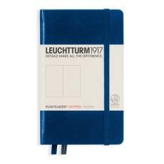 Leuchtturm A6 hard 185s Navy dotted