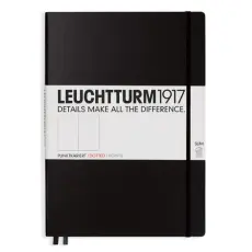 Leuchtturm Notebook A4 Slim Hard 121s Black dotted