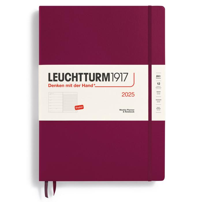 Leuchtturm1917 Vecka/notes A4+ Port Red 2025