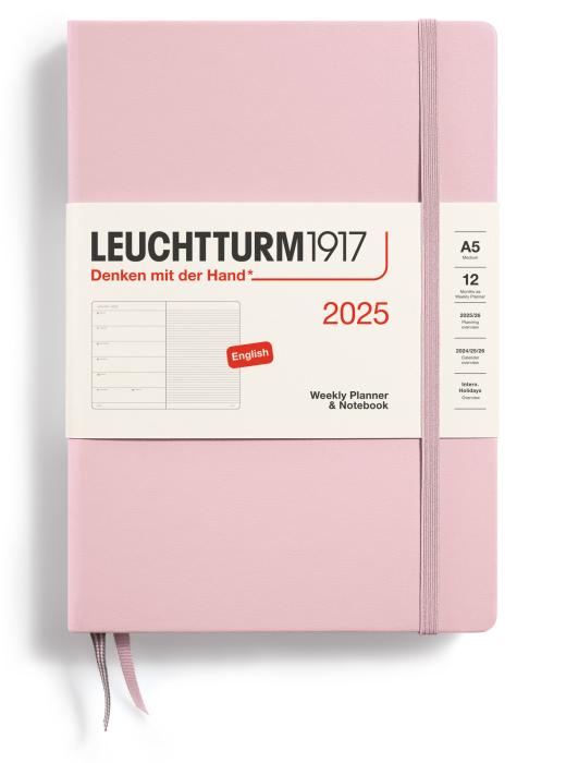 Leuchtturm1917 A5 vecka/notes Powder 2025