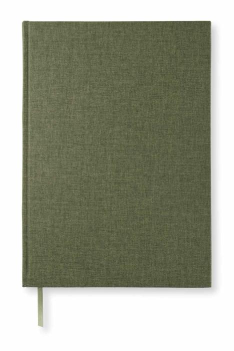 Olinjerad Blank Book A4 192 sidor Khaki Green