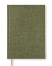 Linjerad Notebook A5 256 sidor Khaki Green