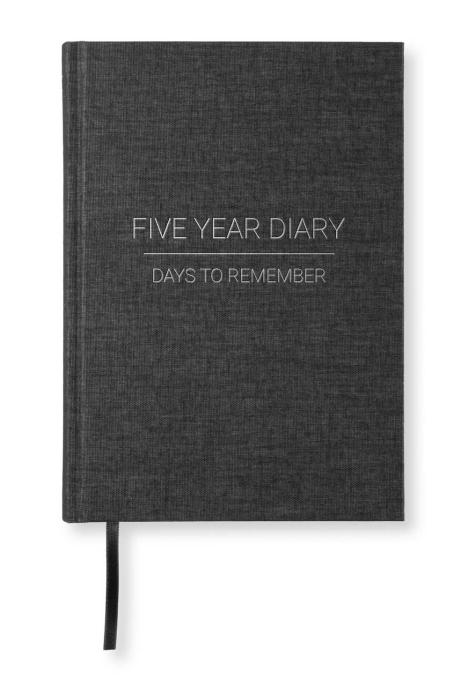 5 Year Journal A5 Transparent black