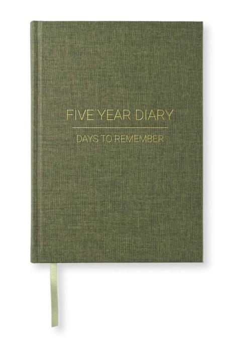 5 Year Journal A5 Khaki Green