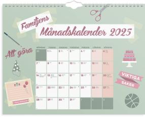 Familjens månadskalender 2025 