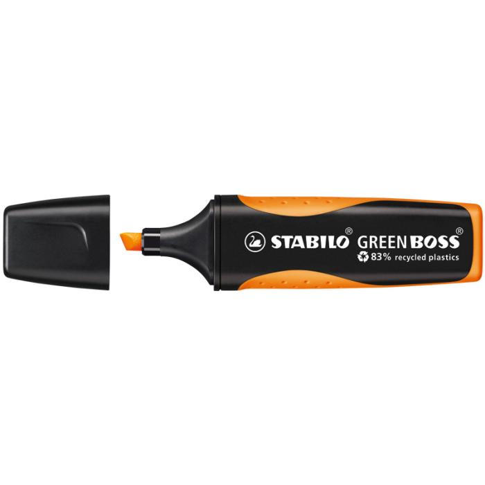 Överstrykningspenna Stabilo Green Boss Orange