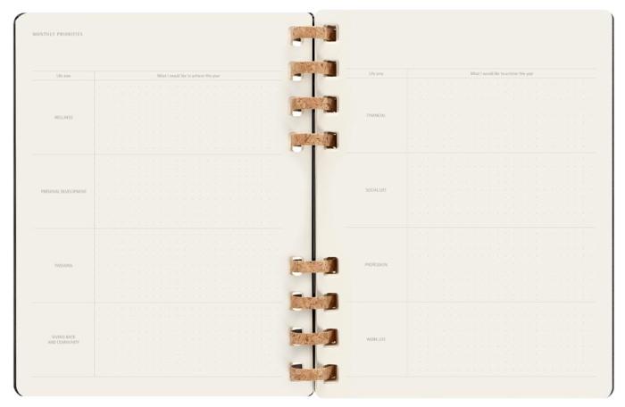 Spiral Planner 2023 XL Black