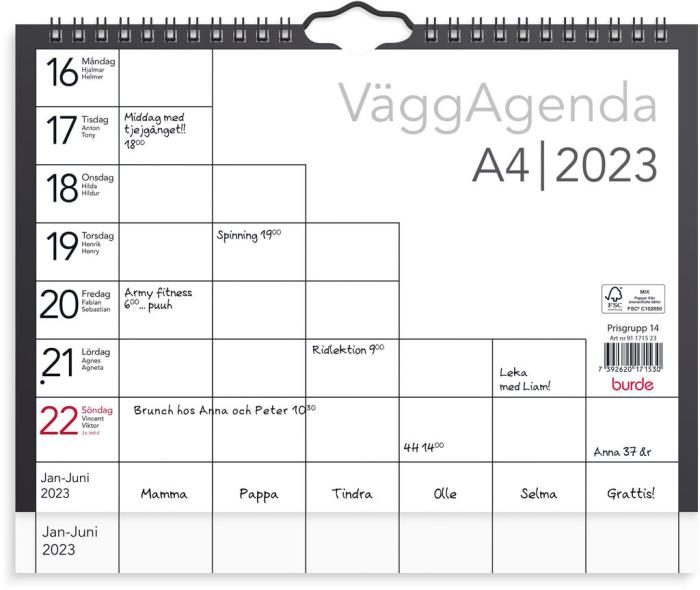 Väggagenda 2023