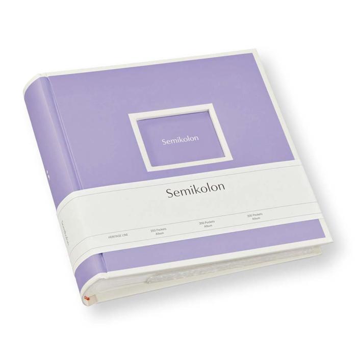 Semikolon Photo Album 200 pockets Lilac silk