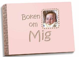 Boken om Mig rosa i liggande A5 med foto