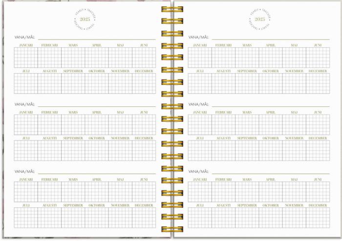 Burde Publishing AB Life Planner 2025 Essentials A6 - Kalenderkungen.se