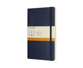 Moleskine Notebook Large Soft Cover - Blå - Linjerad 