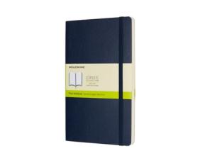 Moleskine Notebook Large Soft Cover - Blå - Olinjerad