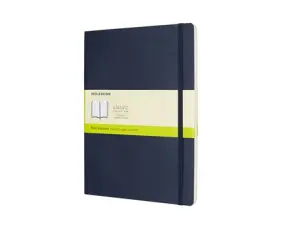 Moleskine Notebook X-large Soft Cover - Blå - Olinjerad