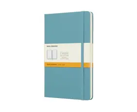 Moleskine Ruled Classic Notebook Large - Reef Blue 13x21cm 