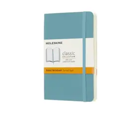 Moleskine Notebook Pocket Soft Cover - Reef Blue - Linjerad 