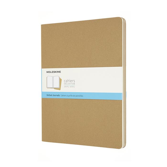 Moleskine Moleskine Cahier Journal XXL Kraft Brown Dotted - Kalenderkungen.se