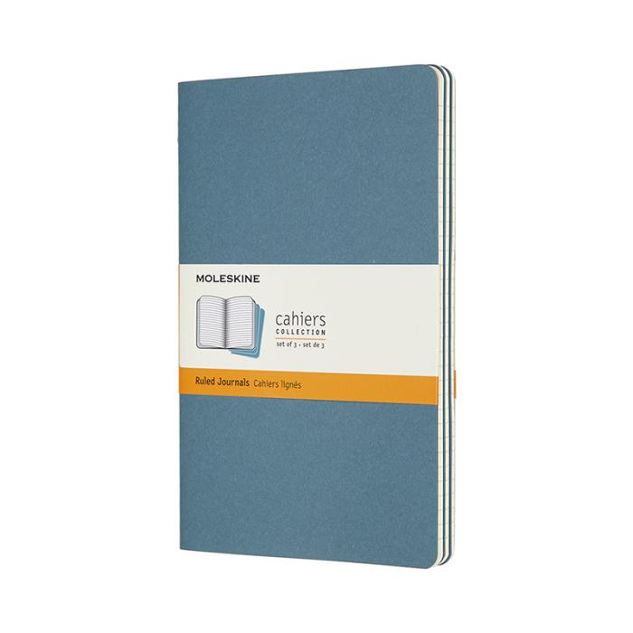 Moleskine Moleskine Cahier Journal Ruled Large Brisk Blue - Kalenderkungen.se