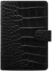 Filofax Classic Croc Personal Ebony