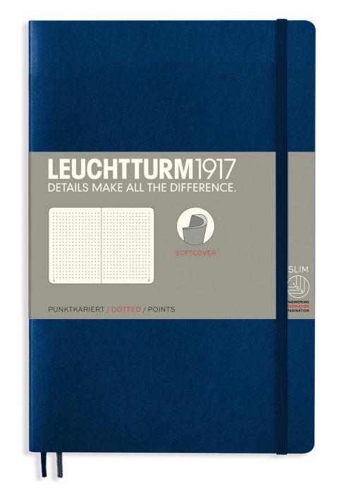 Leuchtturm Notebook B6 dotted Navy