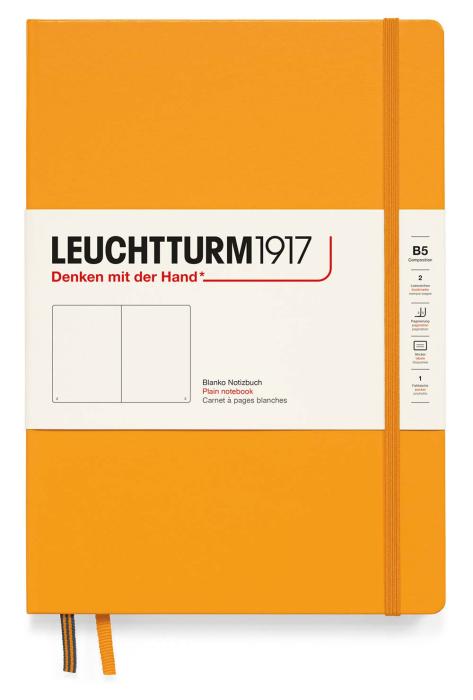 Leuchtturm Notebook B5 Hard 121s Rising Sun Plain