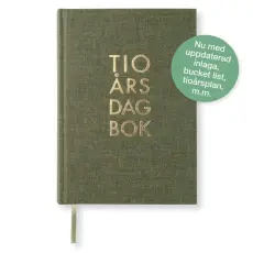 10-årsdagbok - Khaki Green