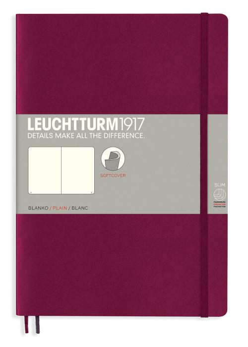 Leuchtturm Notebook B6 Port Red Plain