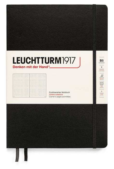 Leuchtturm Notebook B5 Hard 219s Black Dotted