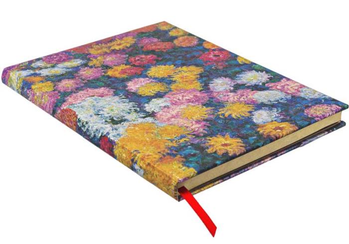 Paperblanks Notebook unlined Ultra Monet´s Chrysanthemums