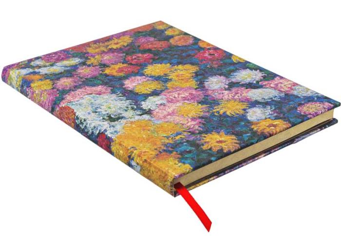 Paperblanks Notebook unlined Ultra Monet´s Chrysanthemums