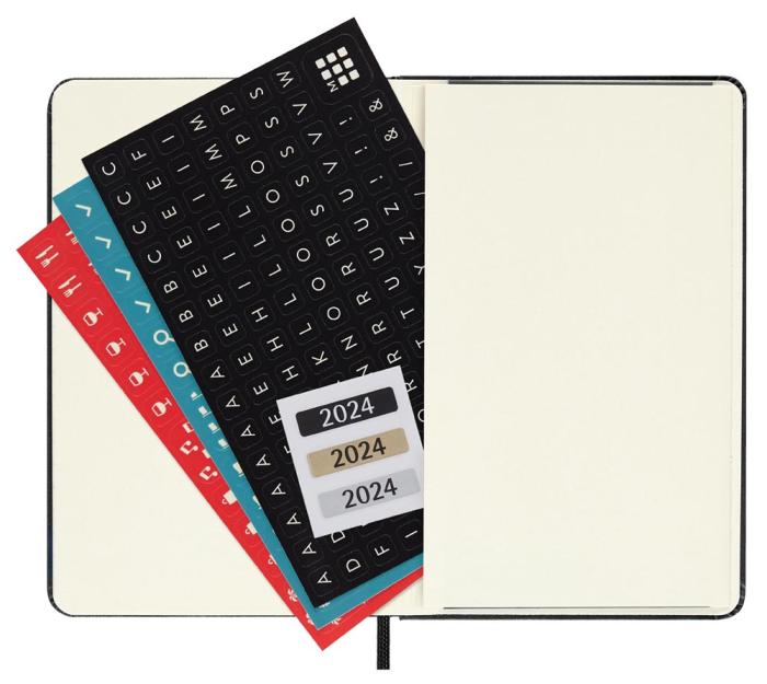 Moleskine Weekly Notebook Black hard pocket 2024 