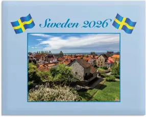 Väggkalender Sweden med kuvert 2026