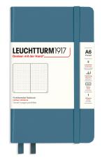 Leuchtturm A6 hard 185s Stone Blue Dotted 