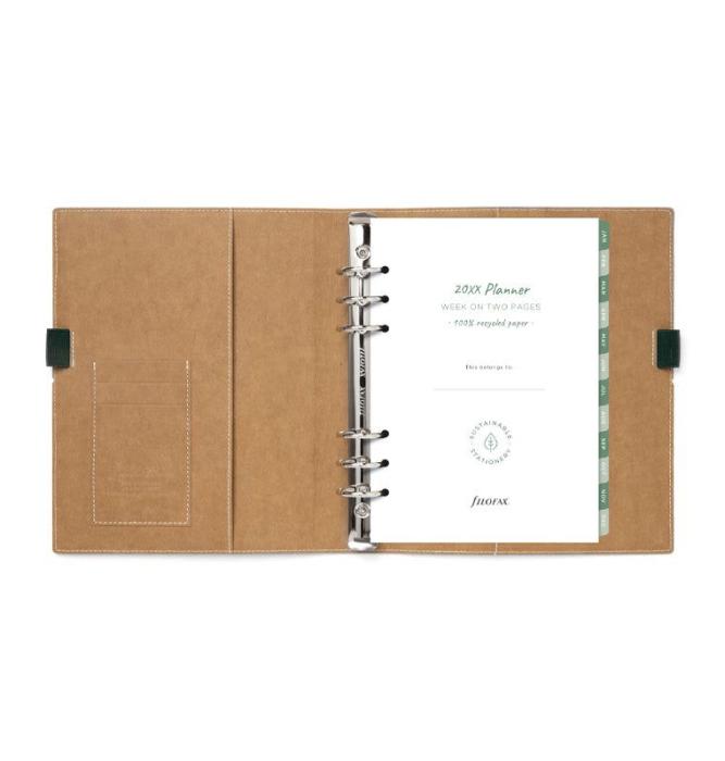 Filofax Eco Essential A5 Dark Walnut