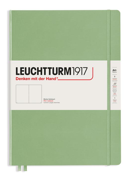 Leuchtturm Notebook A4+ hard Sage olinjerad