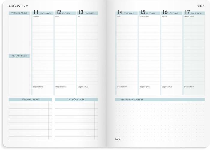 Kalender 2025 Life Planner Focus 