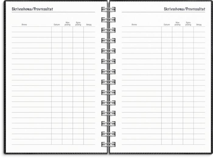 Kalender Lilla Studieåret Twist svart 2024-2025