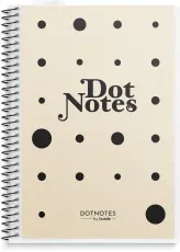 DotNotes A5 Spiral Beige